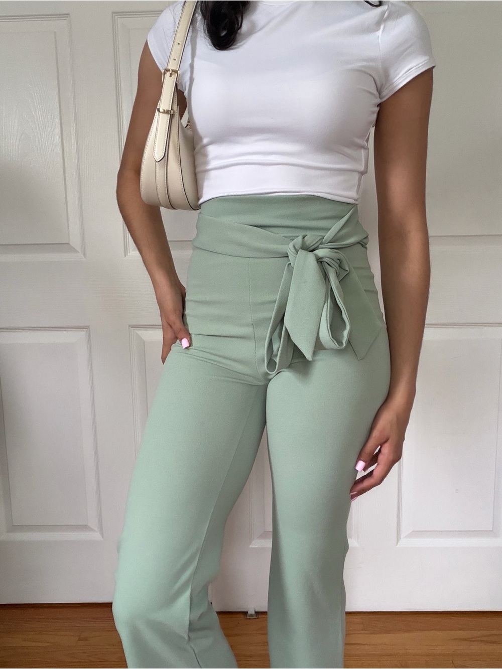 Windsor Sage Green Wide Leg Trousers 💚